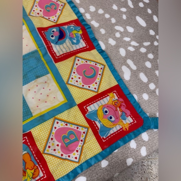 Vintage 1989 playskool sesame street activity mat tummytime baby cookie monster - Picture 6 of 10